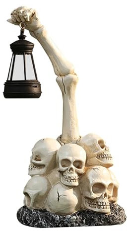 Teksome Totenkopf-Nachttischlampe, Skelett-Nachttischlampe | Halloween-Atmosphäre-Dekoration - Totenkopf-Nachtlicht, Ornamente, Schreibtisch-Tischlampe, Atmosphärenlampe, Aquarium, Schaufenster für