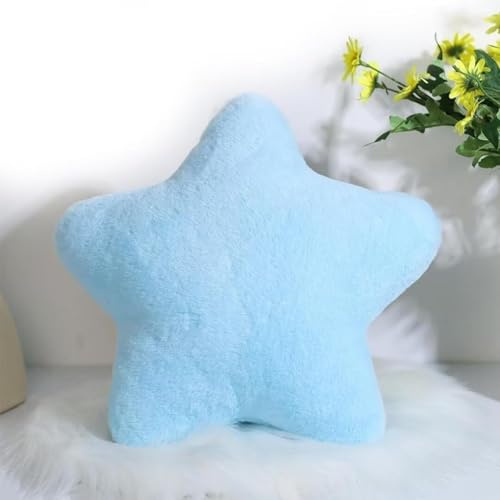 MLordoarf Kuschelkissen Kinder Sternkissen, Weiche Flauschige Sternform Zierkissen Sofakissen, Kuschelkissen in Stern Form, Plüsch Kissen Dekokissen für Kinderzimmer Schlafzimmer Deko