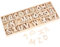 156 Stück Holzbuchstaben Set, Buchstaben Holz, Großbuchstaben A-Z Deko Buchstaben Klein, Buchstaben zum Basteln, Holz Alphabet für Kunsthandwerk DIY Party Home Decoration Displays