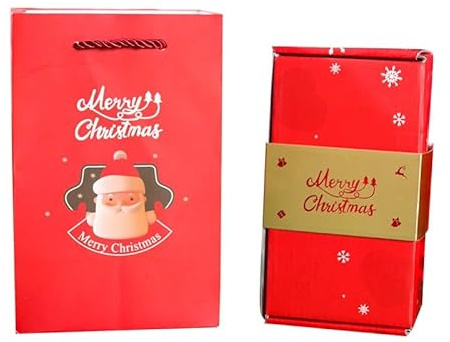 GEHENFRUCHT 10pcs Weinachten pop up Gift Box, Merry Christmas Geldgeschenke Box Geschenkbox DIY Geburtstag Geschenkverpackung für Männer, Frauen und Kinder (Weinachten Pop up Rot-A)