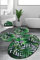 Bosdela Badezimmerteppiche Tropic (3-teilig), 60x100 cm – rutschfest, Weich, Luxuriöses Set, Tropisches Design, Badvorleger für Badezimmer, Dusche, WC
