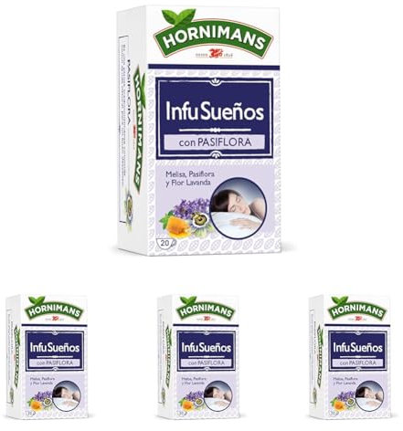 Hornimans Infu Sueños | Infusión con Pasiflora 100% Natural | 20 bolsitas | Sin Teína (Paquete de 4)