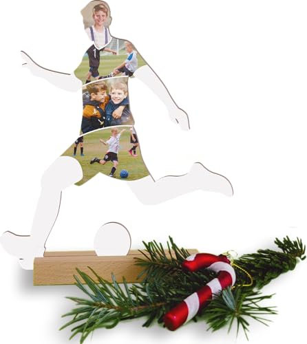 Fussball Geschenk personalisiert - Foto Geschenk Holzbild - Fussball Geschenke Jungen, Fussball Geschenke, Fußball Geschenke für Jungs, Fussball Geschenke zum Geburtstag, Fotomosaik