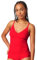 Skiny Damen Spaghettishirt mit herausnehmbare Pads Micro Essentials 084261 Gr. XXL in high Risk red