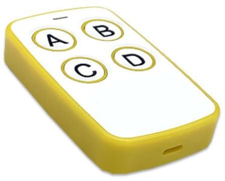 Fangxuee 300-868MHz Auto Copy per Apriporta Elettrico del Garage, Duplicatore di Codice con 4 Trasmettitore C.