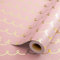 Wikadlik Geschenkpapier, rosa Geschenkpapier, niedliche Goldfolie, Wellenstreifen, Geschenkpapierrolle für Geburtstag, Hochzeit, Valentinstag, Verlobung, Dusche – 43 cm x 10 m