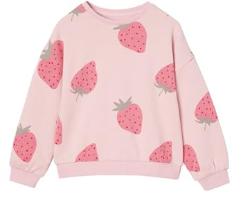 Vertbaudet Mädchen Sweatshirt rosa erdbeeren 158
