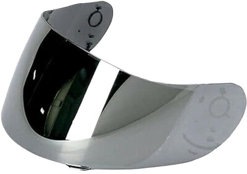 Lente Visiera Accessori Parabrezza Lente Visiera Casco Moto Adatta per AG&V per Ti&-T&EC&H per X-&VE&NT per Ai&RT&EC&h(Silver)