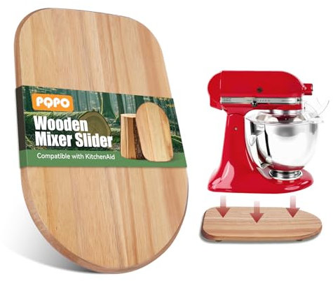 Wooden Mixer Slider Compatible with Kitchen Aid 4.5-5 Quart Tilt-Head Stand Mixer, Kitchen Countertop Sliders
