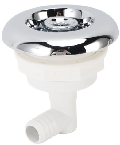 ZJchao Schwimmbad-Spa-Jet, Hydromassagedüse, Badewannen-Jet, Düse aus Edelstahl-PVC, SPA-Massage-Jet-Düse mit Großem Kaliber für Whirlpools und Thermalbecken