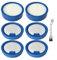 ComfyHarbor Für AEG 7000/6000 Akku-Staubsauger-Filter-Set – inkl. 2 Vorfilter + 4 Feinstaubfilter + Reinigungsbürste – 5-stufige Filtration (99,9% Effizienz) für Staub