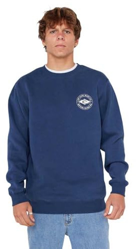 RIP CURL Mens Staple Crew Neck Graphic Logo Sweatshirt