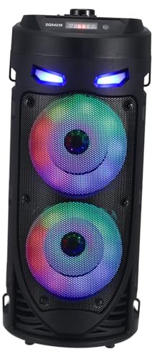 Operitacx Kabelloser Funklautsprecher Outdoor Tragbar 4 Zoll Stereo Bass Mit Led Beleuchtung Und Tragegriff Für Garten Strand Party