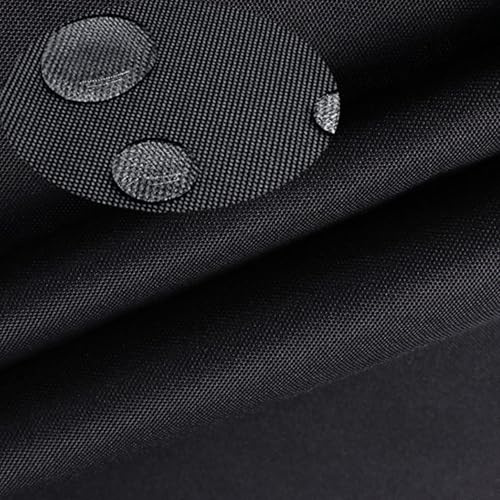 wasserdichter Polyesterstoff，Markisenstoff，outdoor stoff wasserdicht beständig Stoff，600d oxfordstoff mit 100% pvc-beschichtung,，reißfest & pflegeleicht (Schwarz, 100cm*150cm)