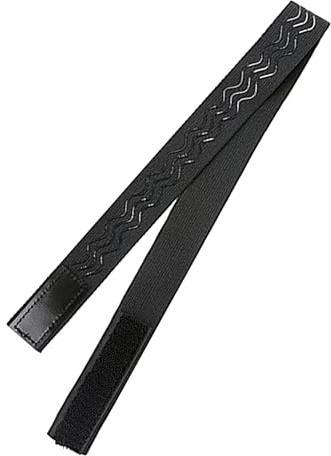 Brillenrahmen Stirnband aus Polyester mit Metallhaken | Schwarz, für Nachtgebrauch und Übernachtung, Geeignet für Brillen und Nasenrücken, Angenehm zu Tragen