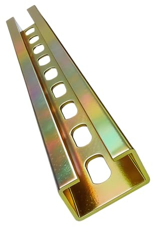Duty C Channel DIN Rails with Alloy Coating for Electrical Components Installation in Cabinets and Panels Projects Steel Cable Tray