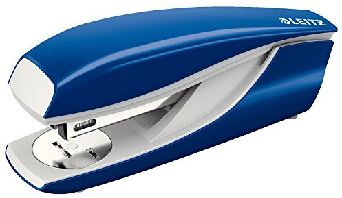 Leitz Büroheftgerät für 30 Blatt, Tacker aus Metall mit Kunststoffelementen, Inkl. 200 Heftklammern, NeXXt Serie, Blau, 55020035