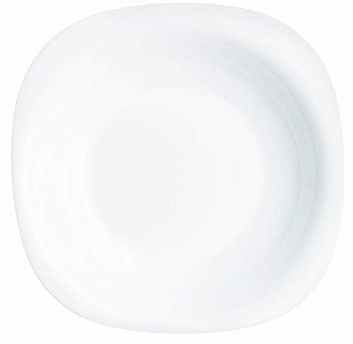 Luminarc Carine Glass Dinner Plate, White, 26.5 cm