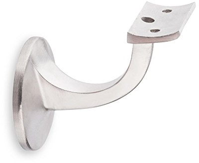 Handlaufhalter Edelstahl runde Auflage mit Stockschraube