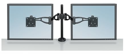 Fellowes 8041701 Professional Series tiefenverstellbarer Dual-Monitorarm