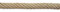 Chapuis SEP32 Bobine de Corde à rampe en Chanvre 7 Torons Ø 32 mm - Beige - Vendu au mètre