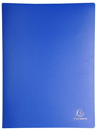 Exacompta - Réf. 8880E - 1 Protège-documents OPAK - 80 pochettes cristal lisse - 160 vues - pour format A4 - dimensions 24 x 32 cm - couverture en polypro semi-rigide - 8 couleurs aléatoires