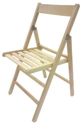 Savino Fiorenzo Stuhl klappbar platzsparend aus Holz Buche für Küche/Innen/Außen