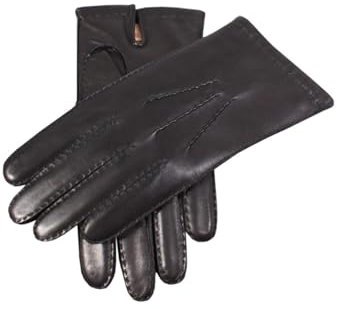 Dents Chelsea Herren Handschuhe aus Leder, handgenäht, Kaschmirfutter Gr. 7.5, Schwarz