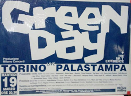 Green Day - Torino Palastampa 19/03 -Poster