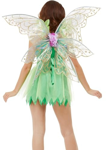 Smiffys Hübsche Fee Feenflügel, Lila, Schillernd, 86 cm/34 Zoll Halloween