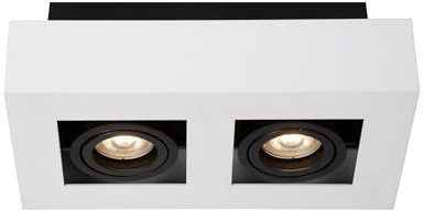 LUCIDE XIRAX - Deckenstrahler - LED Dim to warm - GU10-2x5W 2200K/3000K - Weiß