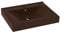vidaXL Luxus Waschbecken mit Hahnloch Waschtisch Aufsatzwaschbecken Waschplatz Handwaschbecken Aufsatzwaschtisch Matt Dunkelbraun 60x46cm Keramik