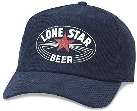 AMERICAN NEEDLE Texas Lone Star Beer Baseballmütze, offizielles Lizenzprodukt, verstellbar, Bedruckter Cord (Marineblau), Einheitsgröße