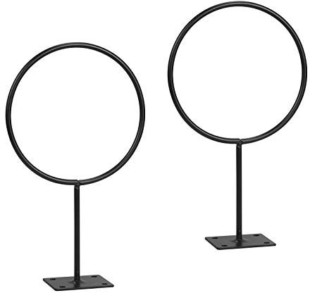 TAZEMAT 2 Stück Ball Wandhalterung Basketball Sport Ball Rack Display Wand Ballhalter Edelstahl Sportball Halter Wandmontage Wandhalter Ballständer für Fußball Rugby Volleyball Übung Ball(Schwarz)…