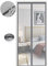 Magnetic Fly Screen Door, Hundreds of Sizes, 85 x 200cm, Anti Mosquito Mesh Curtain with Powerful Magnets, Insect Protection Door, Pure Gray