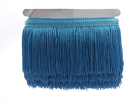 YYCRAFT Bordura per tende con nappe da 10 m di larghezza al metro per fai da te, cucito, artigianato, abbigliamento, tende, decorazione, turchese