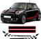 Seitenstreifen Aufkleber Motorhaube Aufkleber Rally Line Motorhaube, Für Mini Cooper S R50 R52 Cabrio R53, Seitenschweller Aufkleber