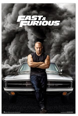 Grupo Erik Movie Poster - Fast & Furious Poster - Kunstdruck - Deko Wohnzimmer oder Deko Schlafzimmer - Deko Zimmer - Größe : 61 x 91 - Offizielle Lizenz