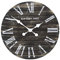 K&L Wall Art Lautlose Vintage Wanduhr Farmhouse Uhr geräuschloses Uhrwerk ohne Ticken Shabby Chic Holzuhr 45cm große Wanduhren (Ø 45cm Schwarz Used Look)