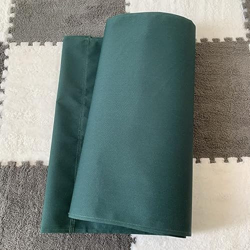 Ersatz-Stofftuch für Liegestuhl, Strand-Klappstuhl-Kits, Oxford und Leinen, 115 x 43 cm, Dunkelgrün