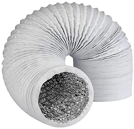 OrangeClub PVC Abluftschlauch für Klimaanlagen, Durchmesser 150mm Flexibler PVC Schlauch, Wäschetrockner, Abzugshaube, Dunstabzugshauben (6M 150MM)