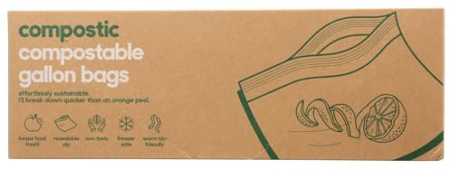 Compostic, Compostable Gallon Bags, 10 Count