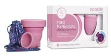 APOSÁN COPA MENSTRUAL CON VASO ESTERILIZADOR TALLA S