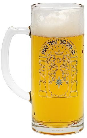 getDigital Bierglas Sprich Prost Und Trink Ein - Bierkrug aus Glas mit Spruch für Geeks Nerds und Fantasy Fans - 500 ml