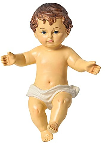 Gadpiparty 1stk Religiöse Heilige Kinderverzierung Katholizismus Dekoration Minifigur Weihnachten Krippe Jesus Krippen Jesus Ornament Weiß Haushalt Heiliges Kind Harz Baby