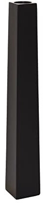 VIVANNO Kerzenhalter Kerzenständer Standkerzenhalter Obelisk Schwarz Matt 80