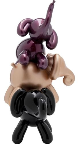 Kare Design Deko Figur Elephant Stack, Mehrfarbig, Deko Objekt, Elefant, handgearbeitet, Unikat, 32x22x18 cm (H/B/T)