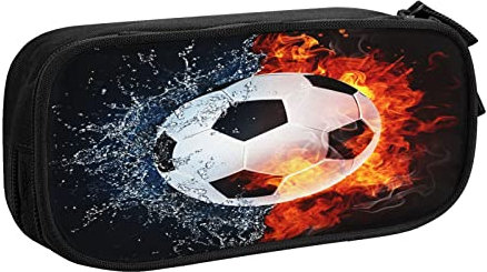 HAOSOFT Federmäppchen Fußball Fußballbrand Federmappe Etui für Jungen Mädchen Große Schulsachen Federtasche Schulmäppchen Mäppchen für Schule Büro Makeup