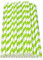 Haobase Lot de 50 pailles en papier biodégradables pour boire des cocktails, du café, des boissons froides (vert)