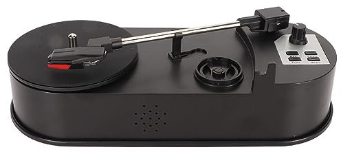 Tragbarer Retro-Plattenspieler, USB-zu-MP3-Konverter Vintage Plattenspieler, Haus Dekoration Unterstützung 33 45 PRM, Vintage-Spieler mit 3,5-mm-Stereo-Speicherkartensteckplatz